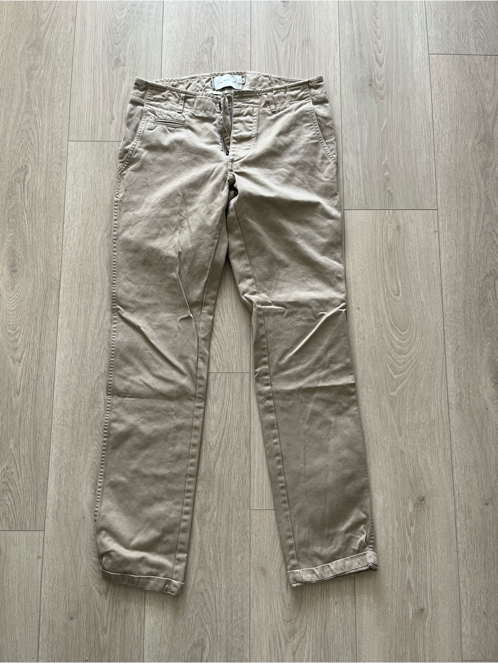Wings + Horns Tan Cotton Chinos